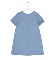 Sukienka galowa dziewczęca pepitka 122 z falbanką