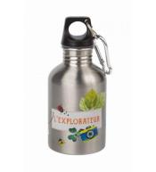 Ilustrowany Aluminiowy Bidon dla Dzieci L’Explorateur 400 ml – Lekki i Szczelny