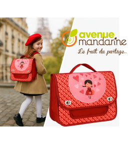 Teczka szkolna Avenue Mandarine – paryski styl dla małej uczennicy