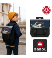 Gabol plecak szkolny Nickleby’s – 2 komory, kieszeń na suwak, 33x36x15 cm