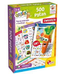 Carotina interaktywna gra 500 pytań Zwierzęta Lisciani