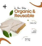 Avo&Cado Prefolds Biobawełna Rozmiar 3 | Ekologiczne Pieluchy dla Dzieci 7–20 kg