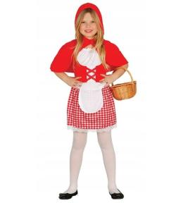 Strój Czerwony Kapturek dla Dzieci | Kostium Karnawałowy Bajkowy 3-4 lata