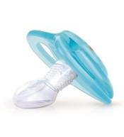 Nuby Smoczek ortodontyczny silikonowy - Zielony | Masujące guzki i wentylowana tarczka 18m+