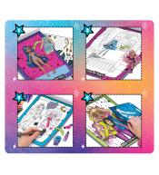 Monster High Sketchbook Brokatowa Moda | Kreatywny zestaw plastyczny