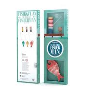 Londji Balansujący wędkarz – dekoracja do pokoju - czerwona rybka