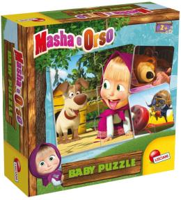 Puzzle Lisciani Masza i Niedźwiedź 12 elementów – pierwsze puzzle dla dzieci