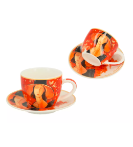 Filiżanka do espresso Carmani Lite - Amedeo Modigliani, Kobieta w kapeluszu