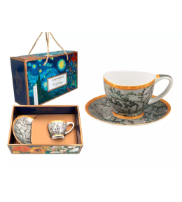 Filiżanka do espresso Carmani Excellent Collection - Vincent van Gogh, Kwitnący migdałowiec