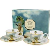 Zestaw 2 filiżanek do espresso DUO - Claude Monet, Kobieta z parasolem