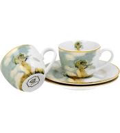 Zestaw 2 filiżanek do espresso DUO - Claude Monet, Kobieta z parasolem