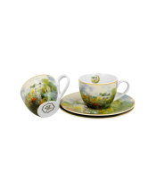 Zestaw 2 filiżanek do espresso DUO - Claude Monet, Ogród w Argenteuil