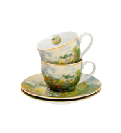 Zestaw 2 filiżanek do espresso DUO - Claude Monet, Ogród w Argenteuil