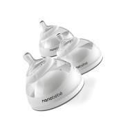 Zestaw butelek Nanobebe 3 szt. - Szary