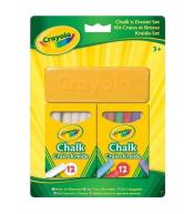 Kreda niepyląca Crayola biała i kolorowa