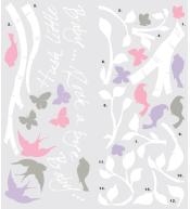 Naklejki dekoracyjne RoomMates XL - Ptaszki na drzewie