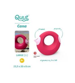 QUUT Konewka duża Cana czerwono-różowa 1 l