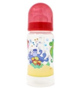 Butelka do karmienia z szeroką szyjką Poupy 300 ml - Czerwona