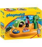 Klocki PLAYMOBIL 1.2.3 - Piracka wyspa skarbów