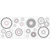 Naklejki dekoracyjne RoomMates - Koła i kropki mandale