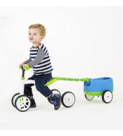 Jeździk z przyczepką Chillafish Quadie + Trailie - Zielony