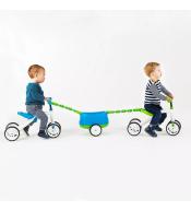 Jeździk z przyczepką Chillafish Quadie + Trailie - Zielony