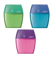 Temperówka podwójna z pojemnikiem Maped Shaker