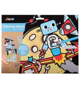 Aksamitna kolorowanka Avenir - Kosmos i Roboty